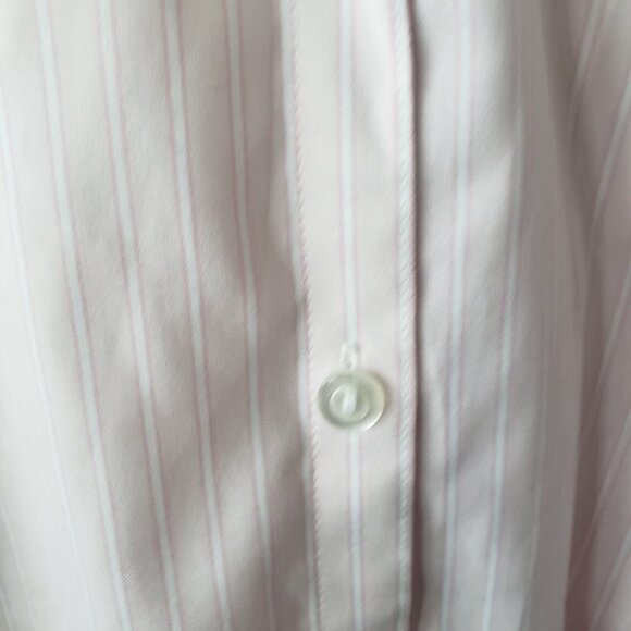 Eddie bauer stretch wrinkle resistant 3/4 sleeve light pink shirt size L - Picture 5 of 8